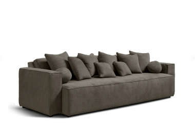 ספה ברוחב 300 ס"מ דגם NIKOL בגוון אפור כהה