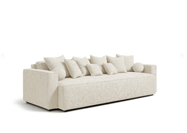 ספה ברוחב 250 ס"מ דגם NIKOL בגוון שמנת