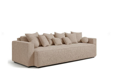 ספה ברוחב 300 ס"מ דגם NIKOL בגוון בז'