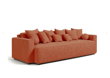ספה ברוחב 300 ס"מ דגם NIKOL בגוון כתום
