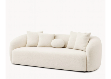 ספה ברוחב 200 ס"מ דגם CELINE בגוון שמנת