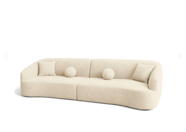 ספה ברוחב 250 ס"מ דגם DONA בגוון שמנת