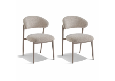 זוג כיסאות מעוצבים לפינת אוכל דגם לירז