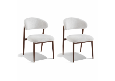 זוג כיסאות מעוצבים לפינת אוכל דגם שובל