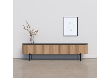 מזנון מעוגל דגם Milano צבע אלון טבעי