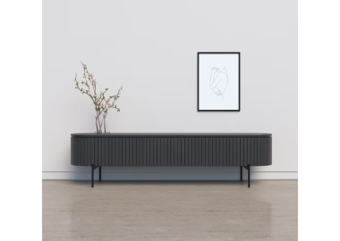 מזנון מעוגל דגם Milano צבע אלון שחור