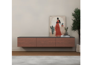 מזנון צף דגם Infinity צבע אגוז אמריקאי