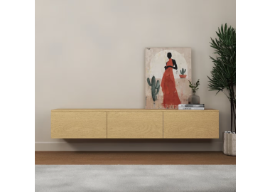 מזנון צף דגם Infinity צבע אלון טבעי