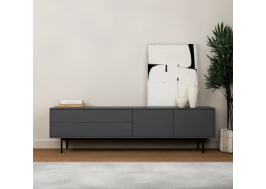 מזנון מעוצב דגם Sofia צבע אלון שחור