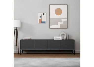 מזנון מעוצב דגם Leonardo צבע אלון שחור