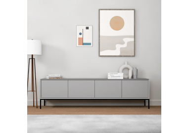 מזנון מעוצב דגם Leonardo צבע אפור בטון