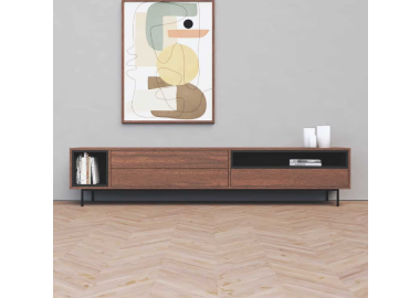 מזנון מעוצב דגם Napal צבע אגוז אמריקאי