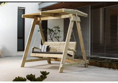 נדנדה לגינה עם גגון דגם ביאליק