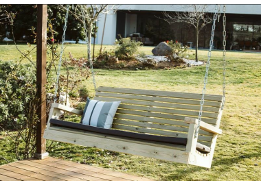 ספסל נדנדה לתלייה דגם פסים