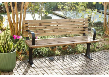 ספסל גינה עם ידיות דגם אור