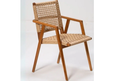 כסא אוכל וראטן עם ידיות Solo 