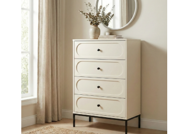 שידת 4 מגירות מעוצבת דגם עדן גוון קשמיר