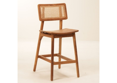 כסא בר מעץ טיק Neo 