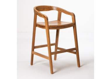 כסא בר מעץ טיק Sally 