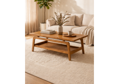 שולחן סלון מעץ מנגו בעיצוב מודרני דגם 1699