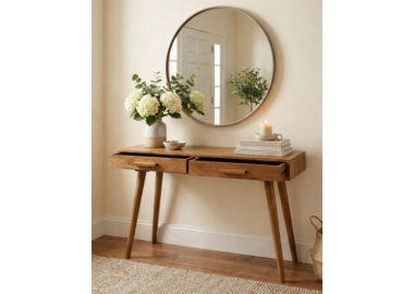 קונסולה מעץ מנגו טבעי דגם 1038