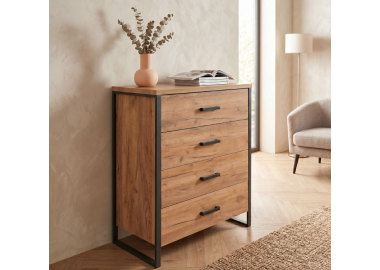 קומודה 4 מגירות דגם קרינה