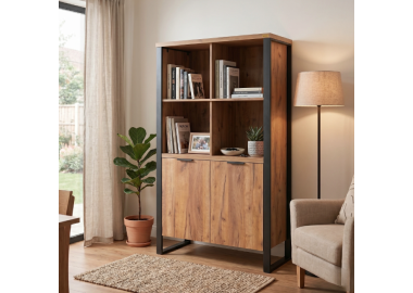 ספריית ויטרינה מעוצבת דגם טיאנה