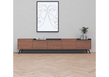 מזנון מעוצב דגם Marlin גוון אגוז אמריקאי