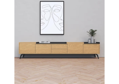 מזנון מעוצב דגם Marlin גוון אלון טבעי