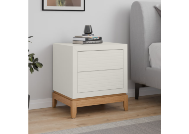 שידת לילה דגם London גוון אוף וויט