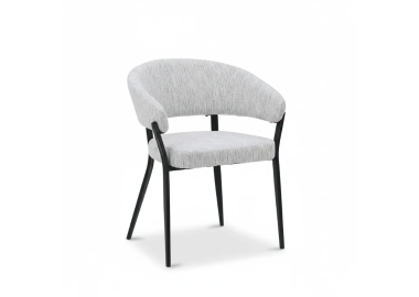 כורסת המתנה מעוצבת מרופדת בד דגם הוליווד בגוון קפוצ'ינו