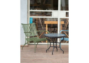 כסא נוח אלומיניום בגוון ירוק Greco 