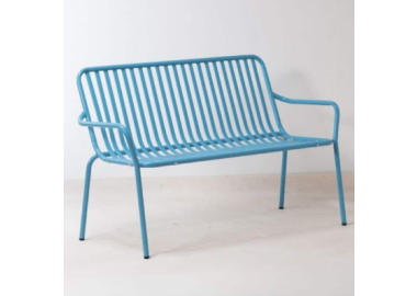 ספסל אלומיניום בגוון כחול Banksy 