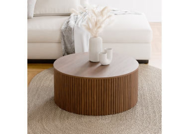 שולחן סלון עגול דגם Ring אגוז אמריקאי