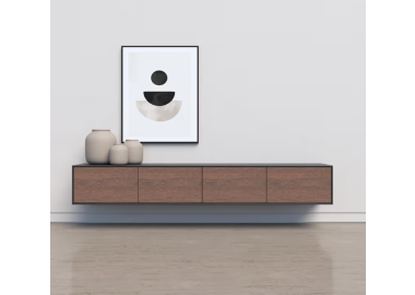 מזנון צף דגם Toronto גוון אגוז אמריקאי