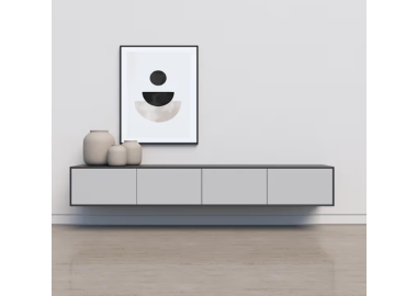 מזנון צף דגם Toronto גוון אפור בטון