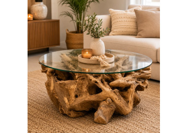 שולחן שורש עץ טיק Teak Root