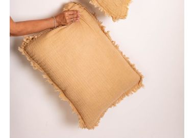 כרית נוי כולל מילוי 40x60 דגם דייזי בז'