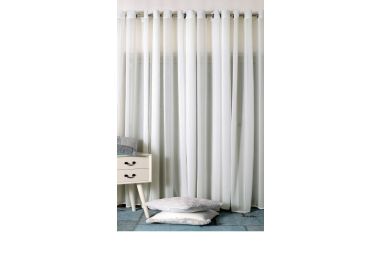 וילון דגם יסמין 140x300 ס"מ צבע שמנת