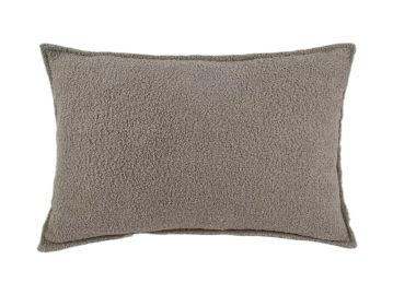 כרית נוי כולל מילוי 60x60 ס"מ דגם טדי צבע אבן