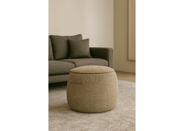 הדום מעוצב עגול צבע בז'