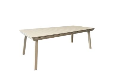 שולחן פינת אוכל נפתח מאלומיניום דגם ארגנטינה שמפניה 