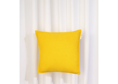 כרית נוי כולל מילוי 45x45 ס"מ  דגם טדי צבע חרדל