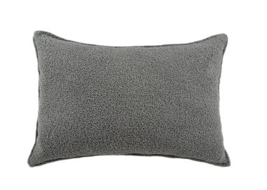 כרית נוי כולל מילוי 40x60 ס"מ דגם טדי צבע אפור כהה