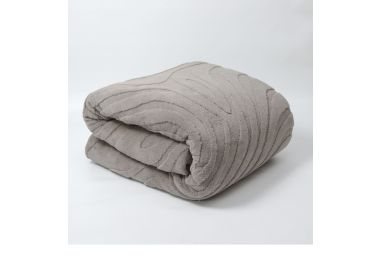 שמיכת פוך ממולאת זוגית 200x220 ס"מ גוון אבן