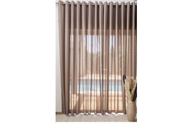 וילון דגם פאריס 140x250 ס"מ צבע קפה