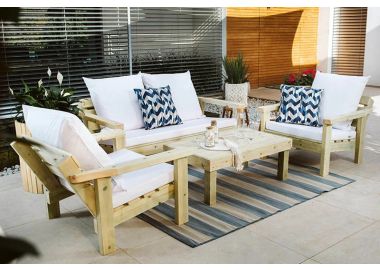 מערכת ישיבה מפוארת לגינה דגם Chill