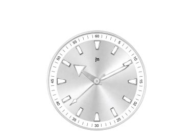 שעון קיר מעוצב כרום JM Chrome