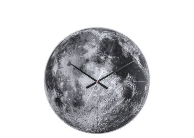 שעון קיר זכוכית דגם ירח מלא