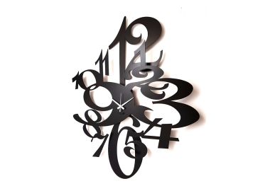 שעון קיר גדול ממתכת תלת מימד דגם Hermes קוטר 92 ס"מ